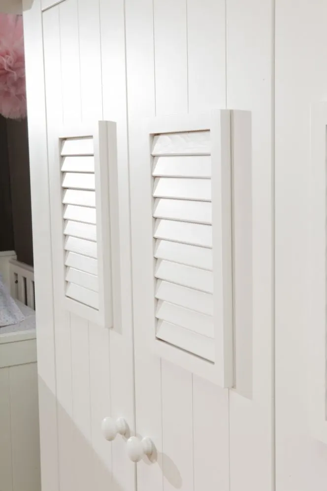 Szafa MARSYLIA biała dwudrzwiowa wysoka dla dziecka PINIO | MIRAT. kolekcja MARSYLIA