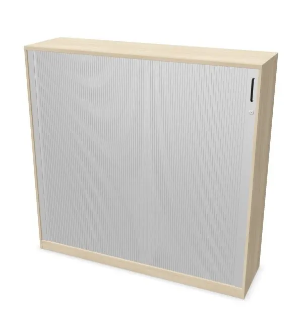 Szafka biurowa żaluzjowa EASY SPACE CABINET HRT 4-OH 160cm akacjowa zamykana I sklep meblowy MIRAT.