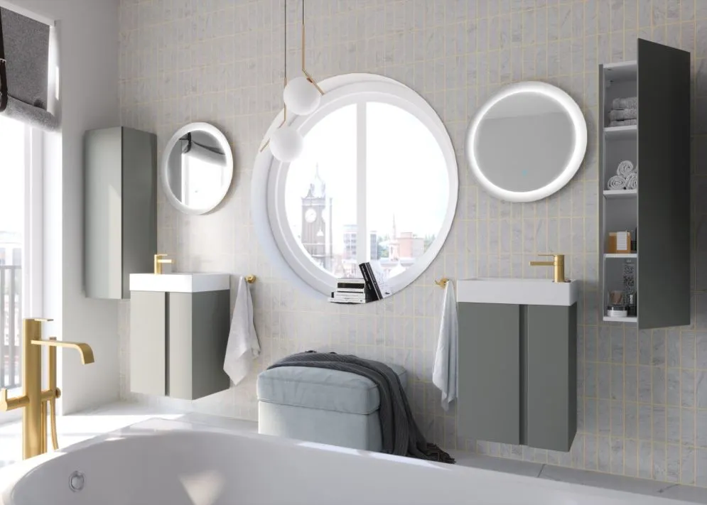 Umywalka meblowa UNIQ 50 cm Solid Surface biała mat bez otworu | MIRAT