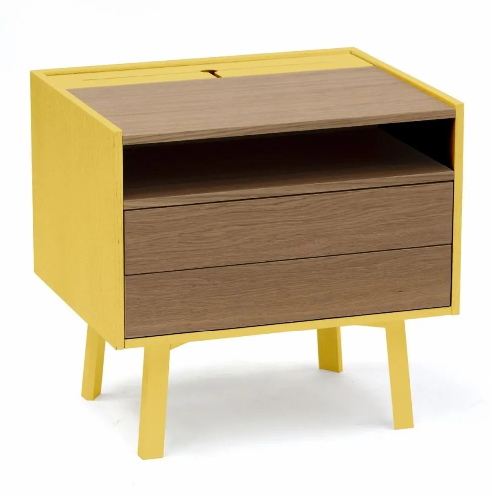 Szafka nocna HEKTOR z dwiema szufladami | MIRAT. w stylu  kolekcja