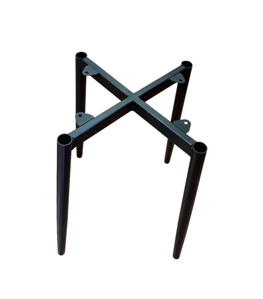 Taboret SQUARE MG VELVET szary na metalowych nogach | MIRAT.