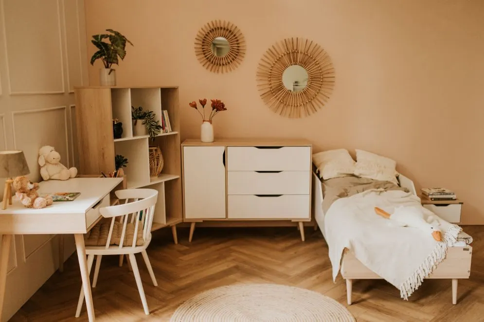 Łóżko dziecięce SOFIE 180x80 białe/buk I sklep meblowy MIRAT. styl SKANDYNAWSKI