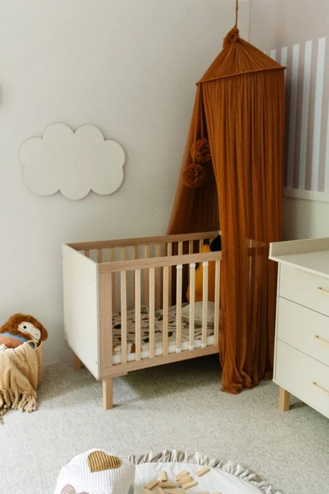 Łóżeczko dziecięce LAURA 120x60 buk/szampański I sklep meblowy MIRAT. styl SKANDYNAWSKI kolekcja LAURA