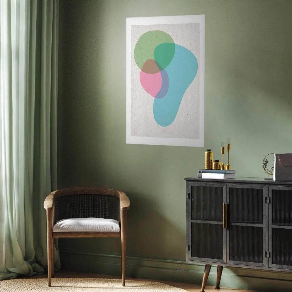 Plakat Kolorowe plamy 40x60 cm bez ramy z marginesem | MIRAT.