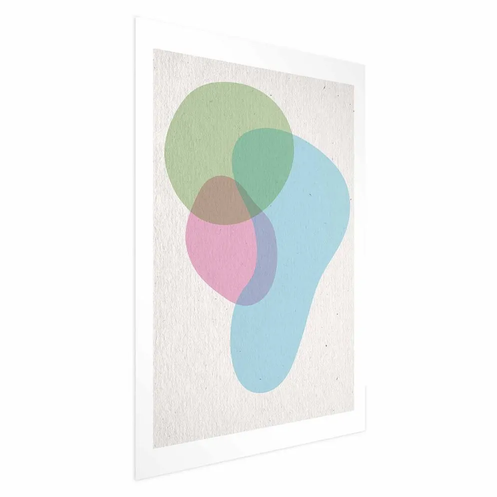 Plakat Kolorowe plamy 40x60 cm bez ramy z marginesem | MIRAT.