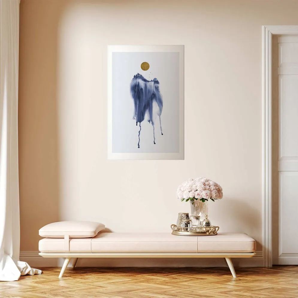 Plakat akwarelowa abstrakcja 40 x 60 cm bez ramy | MIRAT.  kolekcja a-A-0399-ao-a