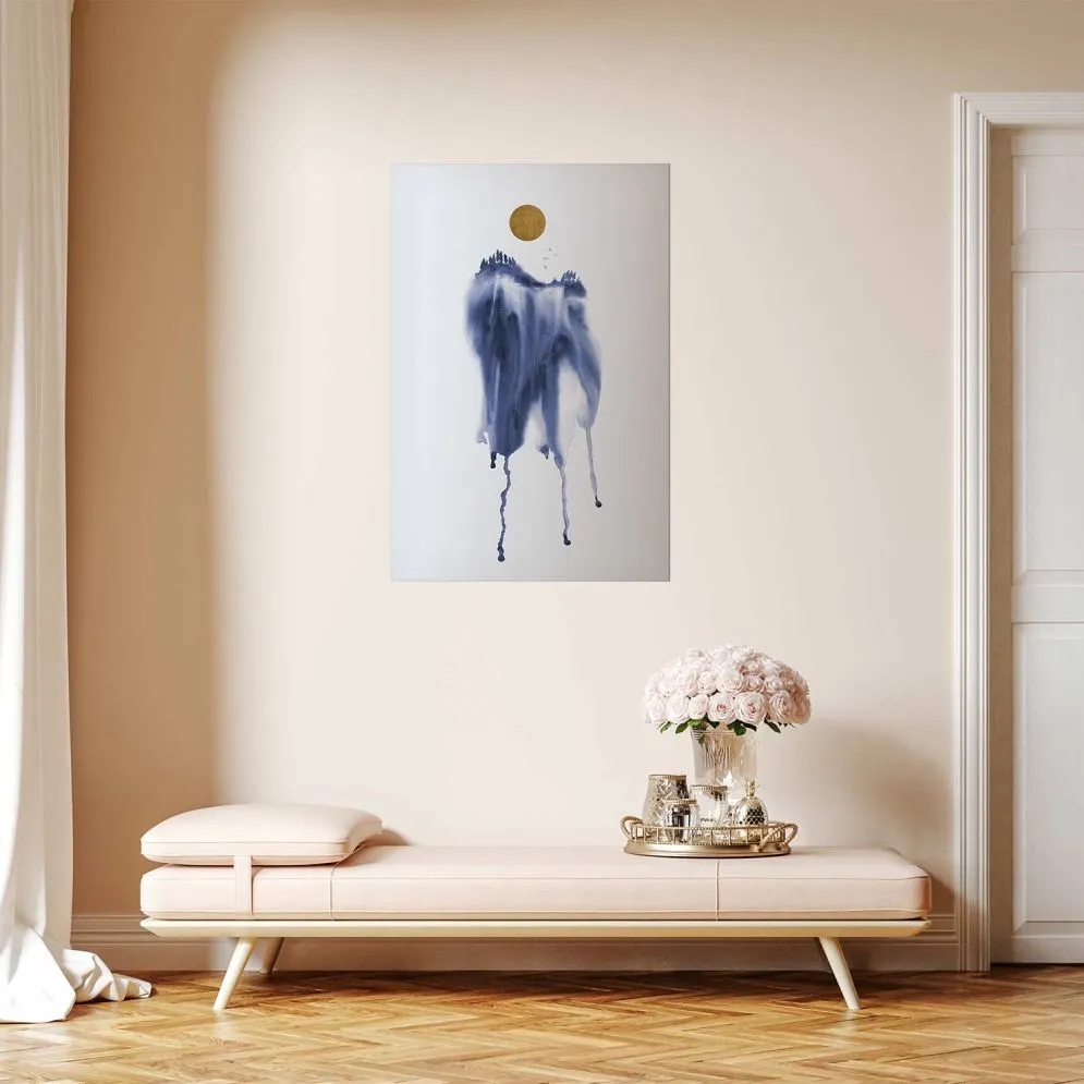 Plakat akwarelowa abstrakcja 21 x 30 cm bez ramy | MIRAT. kolekcja a-A-0399-ao-a