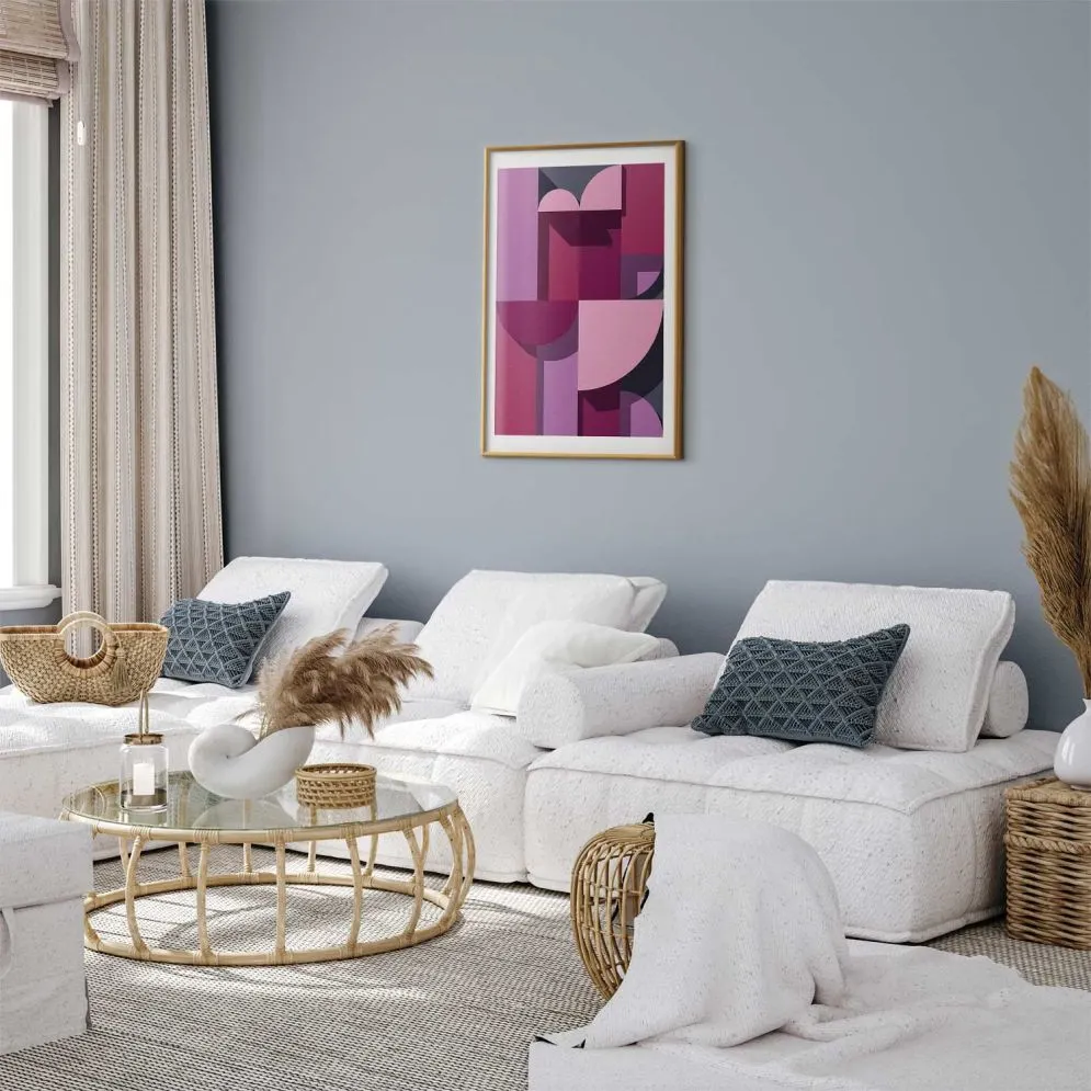 Plakat abstrakcyjne home 40 x 60 cm z ramą złotą | MIRAT. kolekcja a-A-0560-ao-a