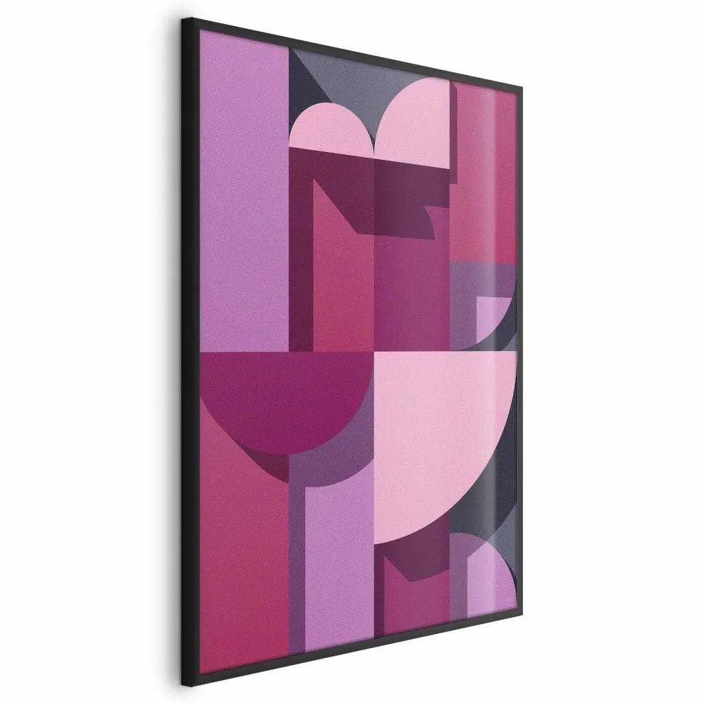 Plakat abstrakcyjne home 21 x 30 cm z ramą czarną | MIRAT.  kolekcja a-A-0560-ao-a