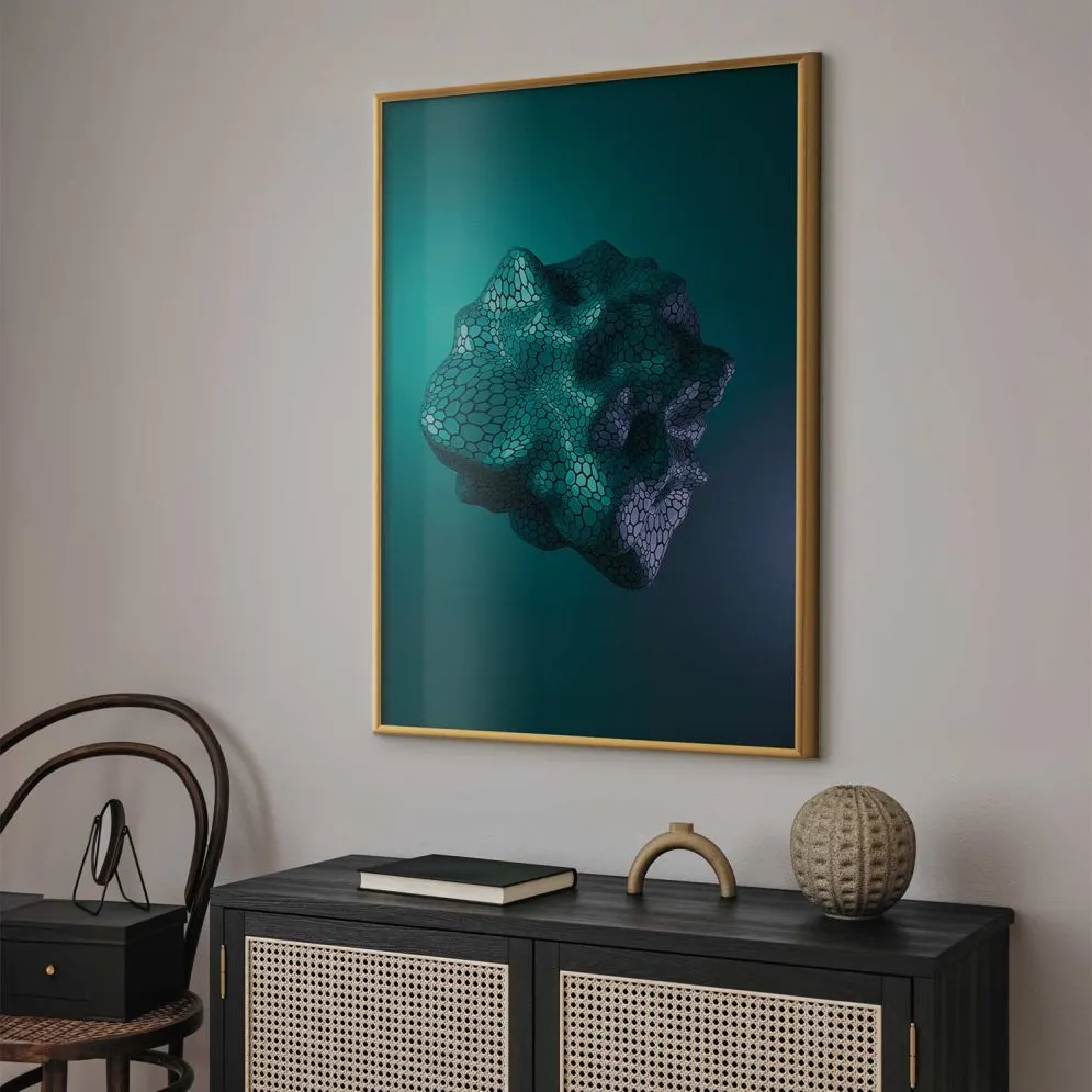 Plakat Gamma 40x60 cm z ramą złotą bez marginesu | MIRAT.