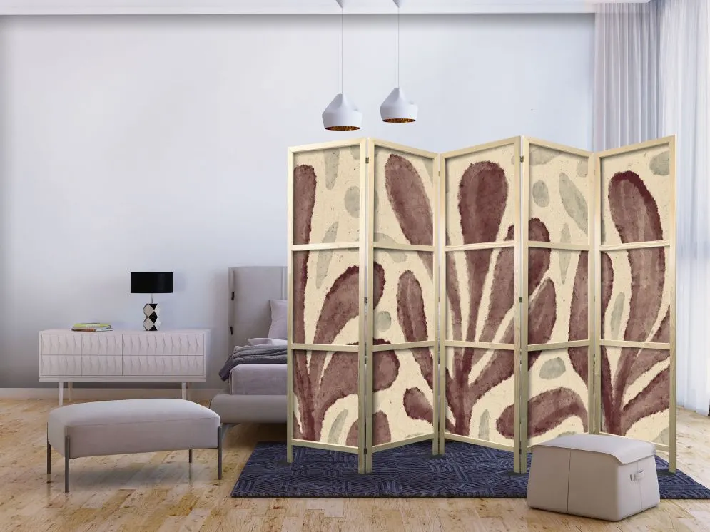 Parawan japoński  Abstrakcje 225 x 172 cm Beżowy