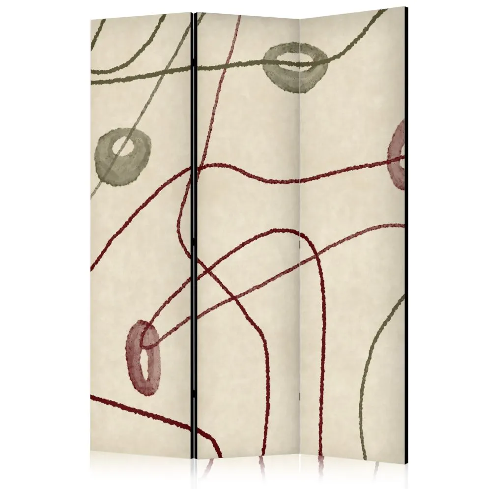 Parawan jednostronny  Tła i desenie 135 x 172 cm Biały