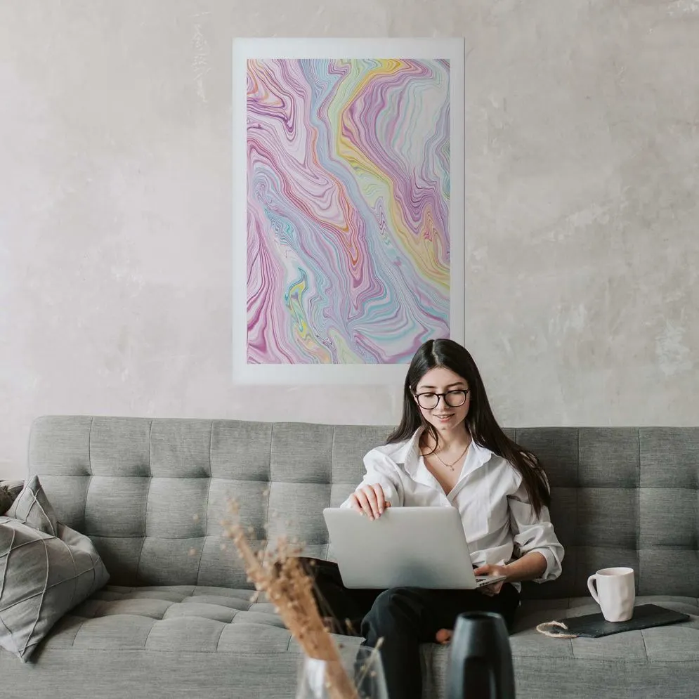 Plakat Kolorowy Sen 21x30 cm bez ramy z marginesem | MIRAT.