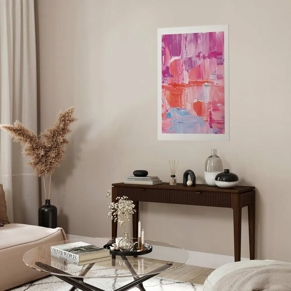 Plakat Kolorowe Pociągnięcia 30x21 cm bez ramy z marginesem | MIRAT.