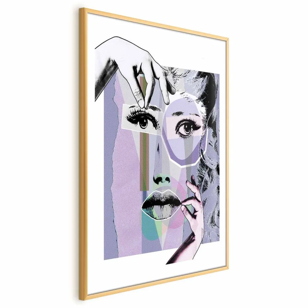 Plakat Chirurgia plastyczna 60x90 cm z ramą złotą z marginesem | MIRAT.