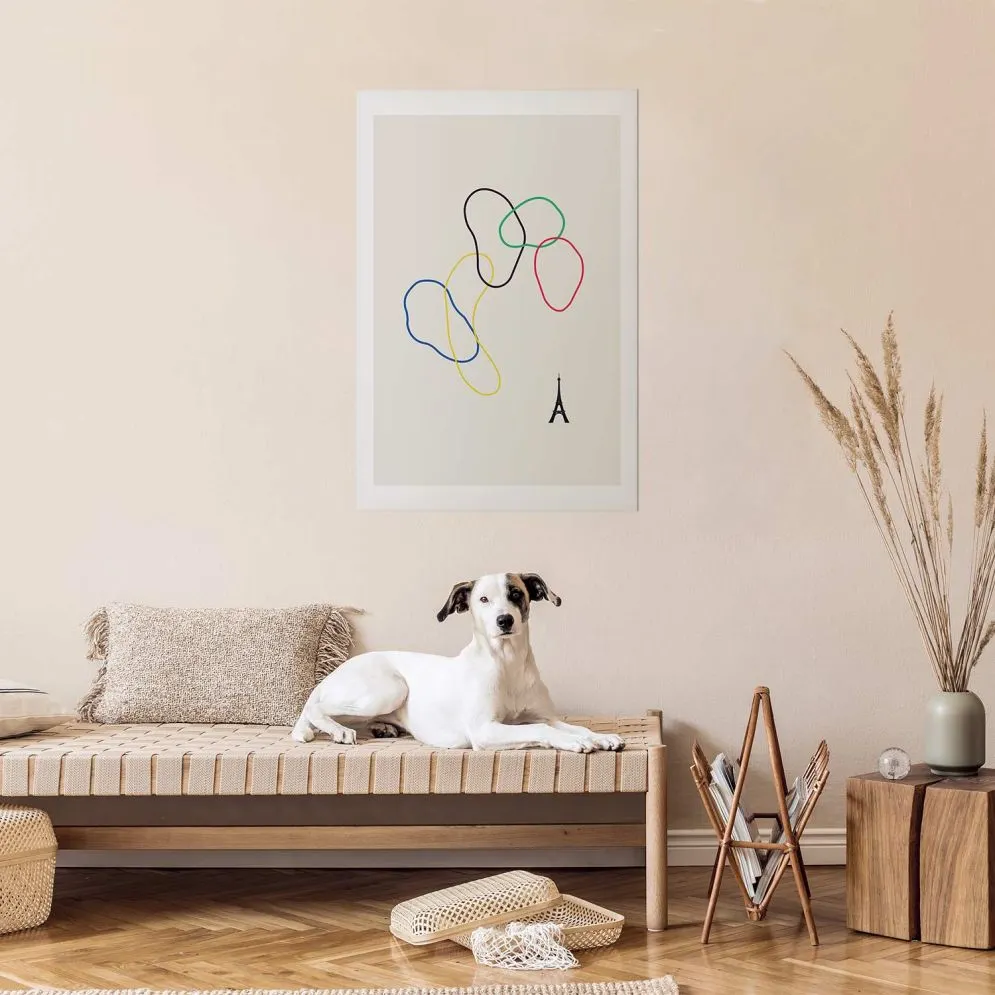 Plakat Kolorowe koła 21x30 cm bez ramy z marginesem | MIRAT.