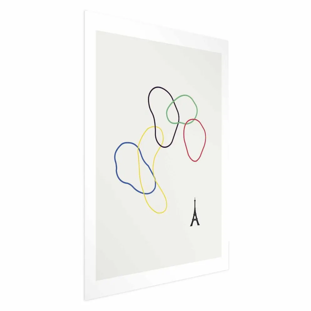 Plakat Kolorowe koła 21x30 cm bez ramy z marginesem | MIRAT.