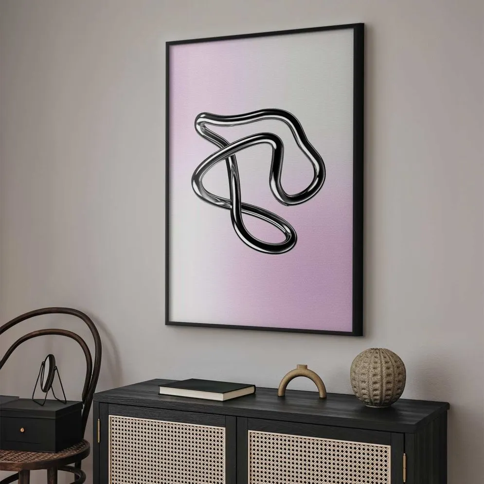 Plakat Srebrne Zawiłości 60x90 cm z ramą czarną bez marginesu | MIRAT.