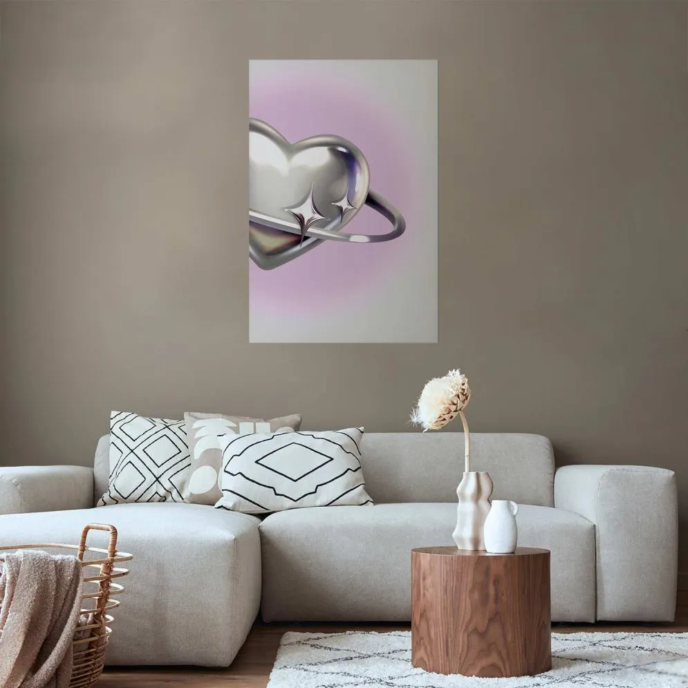 Plakat Kosmiczne Serce 60x90 cm bez ramy bez marginesu | MIRAT.