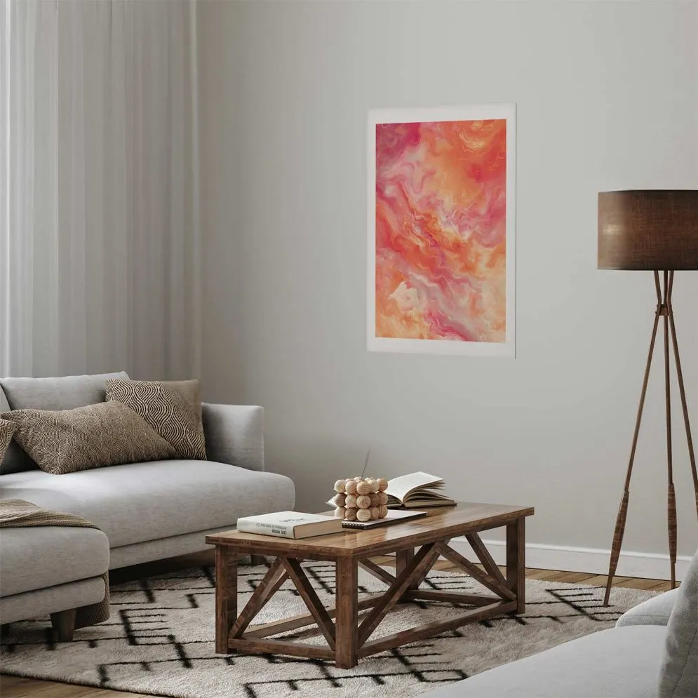 Plakat Płomienne Barwy 21x30 cm bez ramy z marginesem | MIRAT.