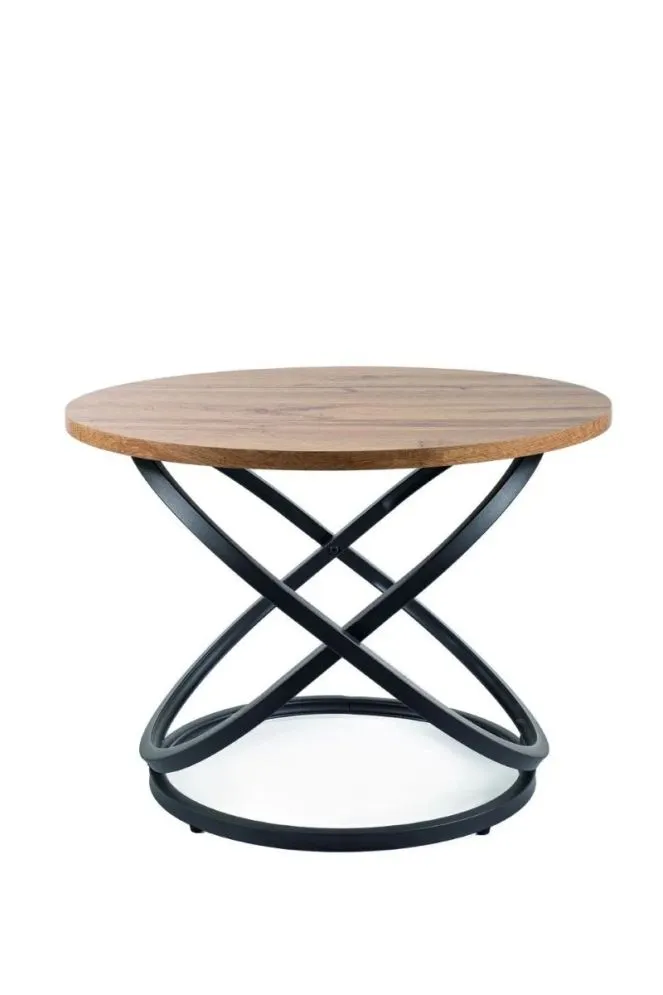 Stolik kawowy loft Eos D 60 cm dąb artisan | MIRAT styl LOFT
