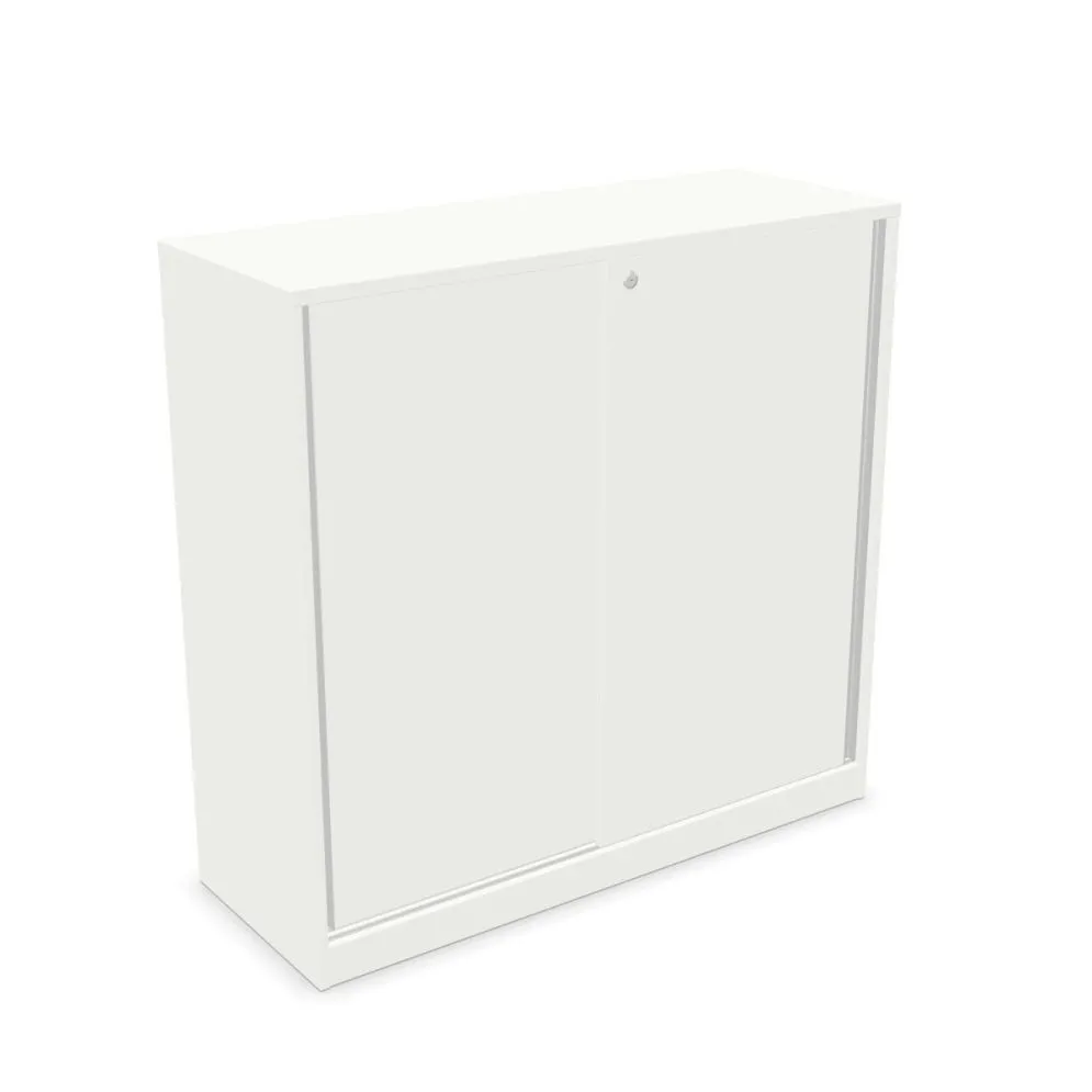 Szafka biurowa przesuwna EASY SPACE CABINET S 3-OH 120cm biała zamykana I sklep meblowy MIRAT.
