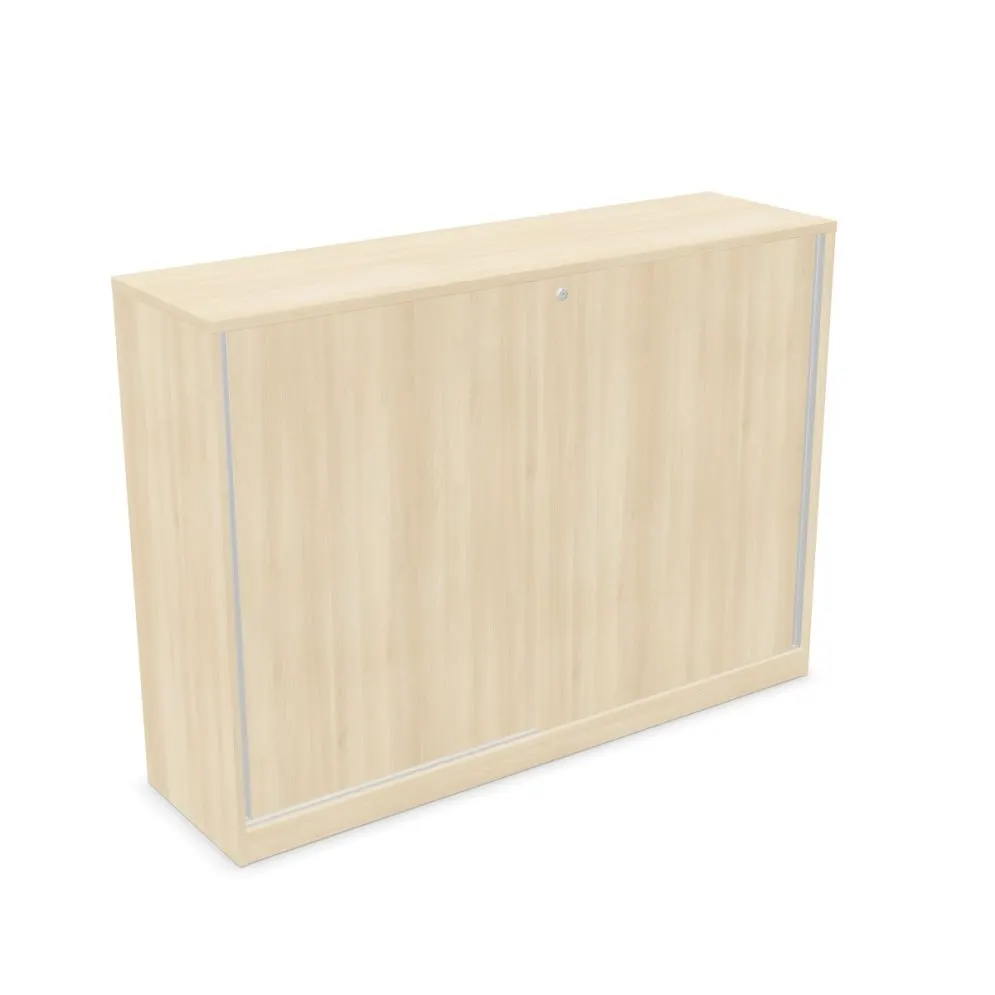 Szafka biurowa przesuwna EASY SPACE CABINET S 3-OH 160cm akacjowa zamykana I sklep meblowy MIRAT.