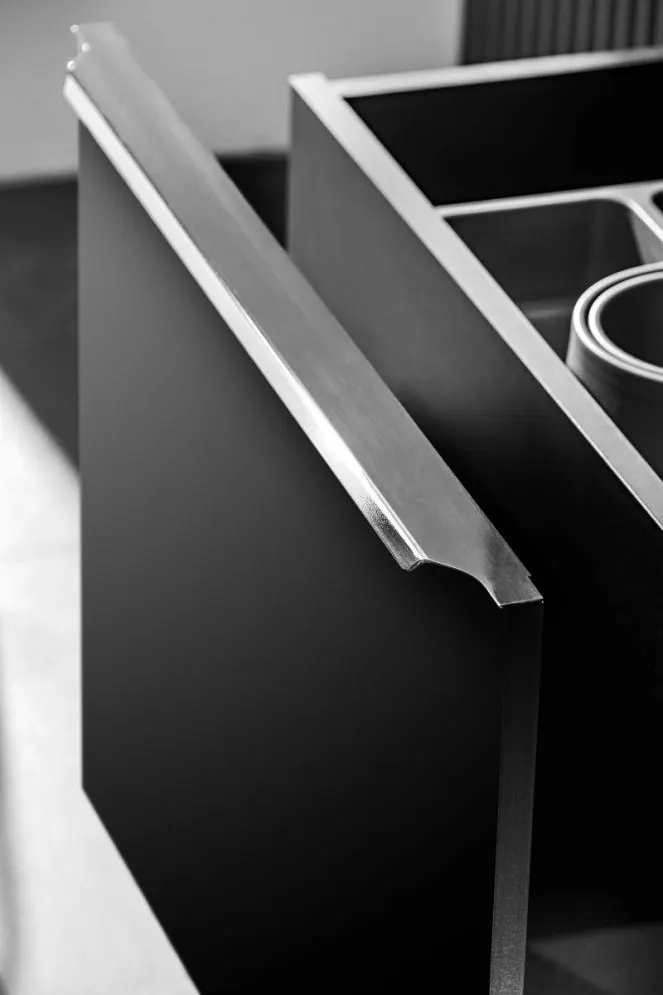 Szafka pod umywalkę nablatową SANTA FE BLACK 80 cm czarny mat nowoczesna I sklep meblowy MIRAT. styl LOFT kolekcja SANTA FE BLACK