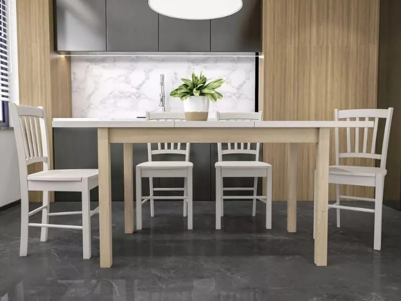 Stół rozkładany ADAM 100-140x60 kaszmir / dąb | MIRAT