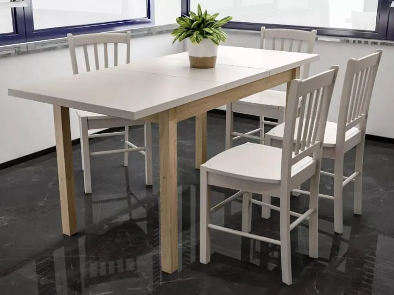 Stół rozkładany ADAM 100-140x60 kaszmir / dąb | MIRAT