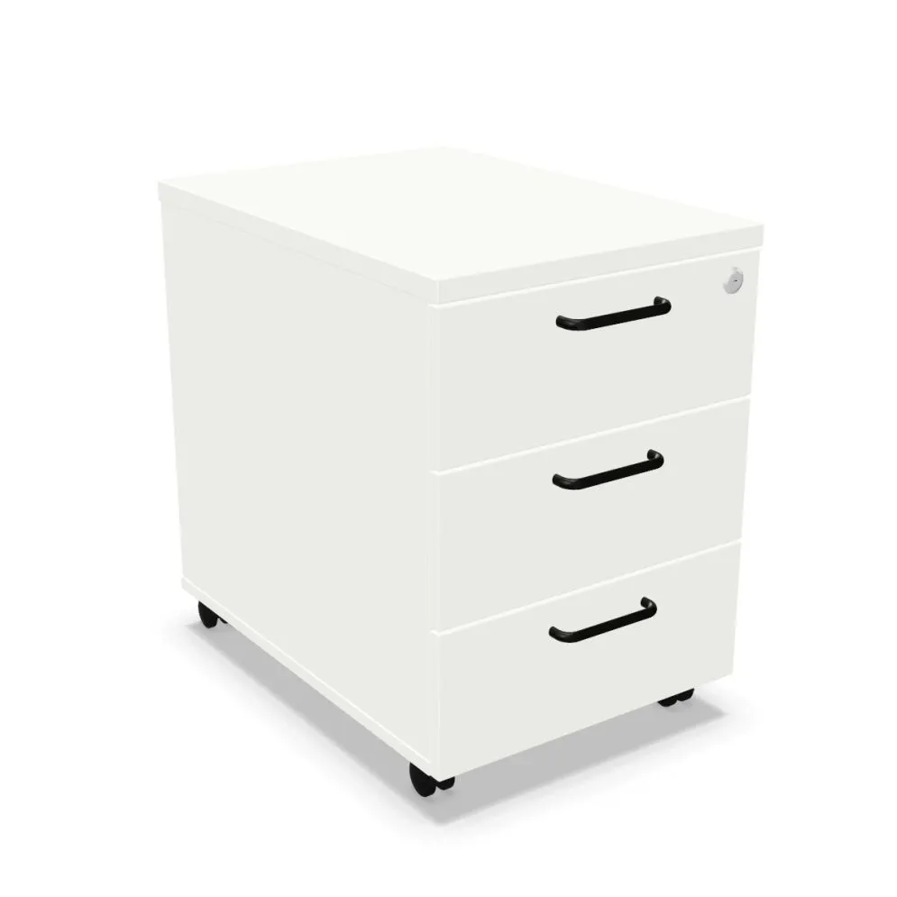 Kontenerek biurowy EASY SPACE MOB biały mobilny I sklep meblowy MIRAT. styl SKANDYNAWSKI