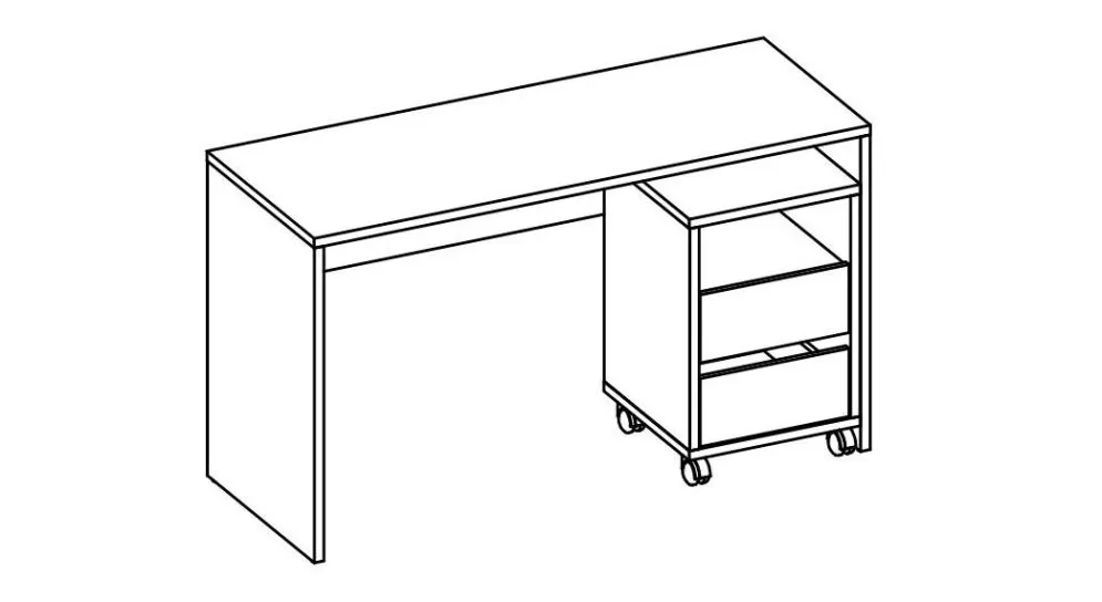 Biurko AGAPI białe I sklep meblowy MIRAT. styl SKANDYNAWSKI