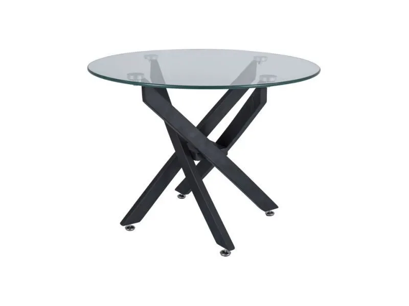 Ława AGIS A 60x60 czarna na metalowej podstawie I sklep meblowy MIRAT.