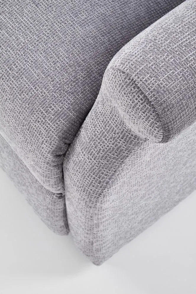 Fotel AGUSTIN szary rozkładany z podnóżkiem | MIRAT.