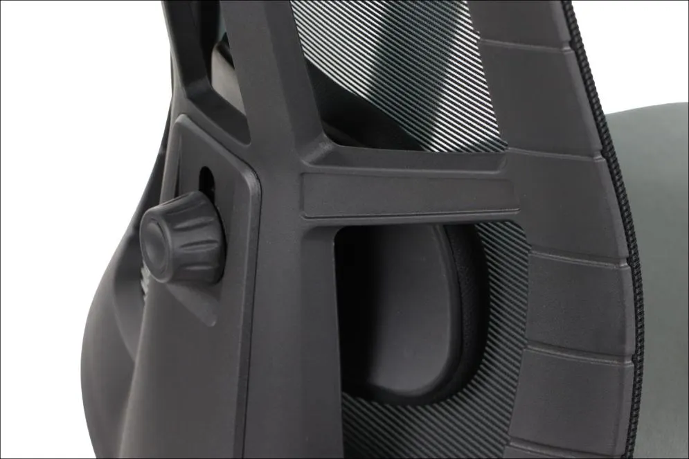 Fotel biurowy AKCENT szary/czarny z podłokietnikami 3D I sklep meblowy MIRAT.