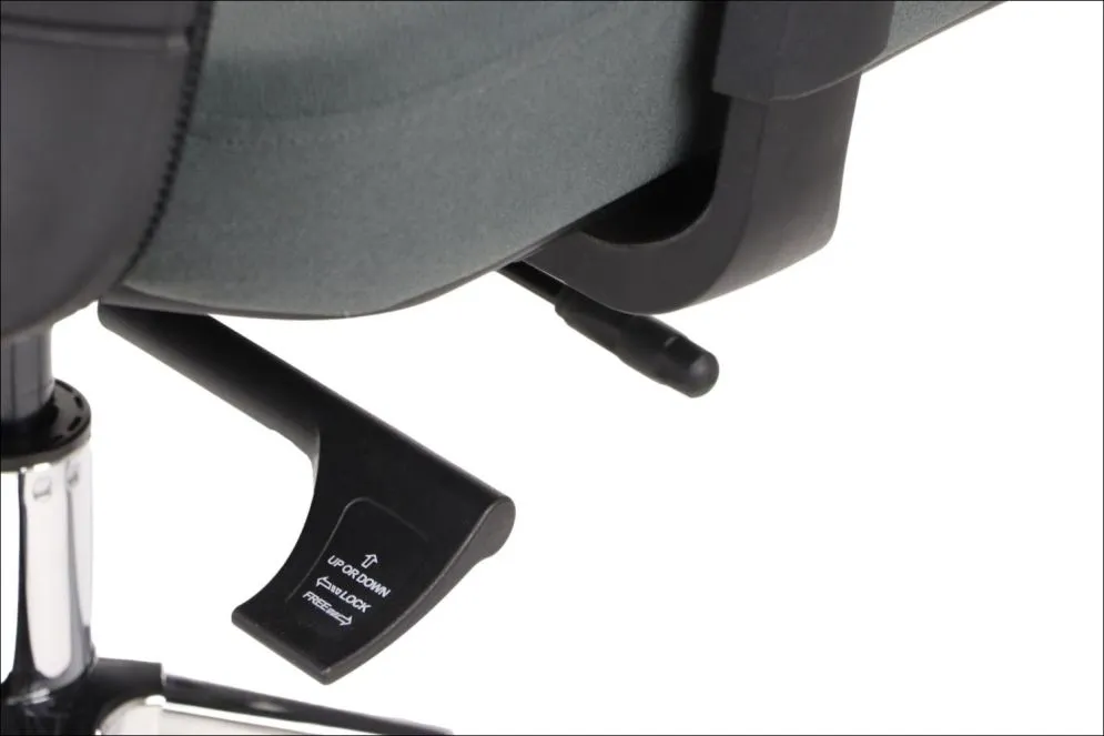 Fotel biurowy AKCENT szary/czarny z podłokietnikami 3D I sklep meblowy MIRAT.