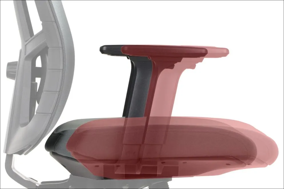 Fotel biurowy AKCENT szary/czarny z podłokietnikami 3D I sklep meblowy MIRAT.