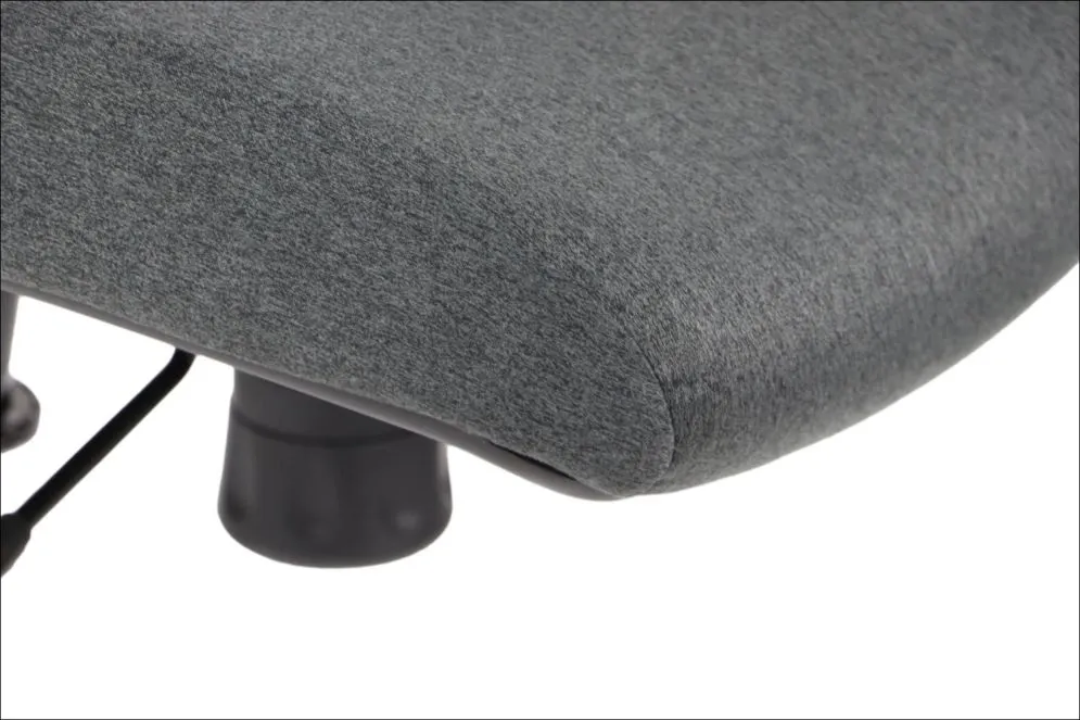 Fotel biurowy AKCENT F grafitowy z regulacją odcinka lędźwiowego I sklep meblowy MIRAT.