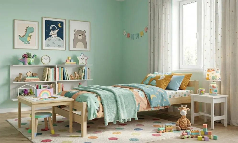 Łóżko młodzieżowe KOX-BED 80x160 sosna naturalna drewniane I sklep meblowy MIRAT. styl SKANDYNAWSKI
