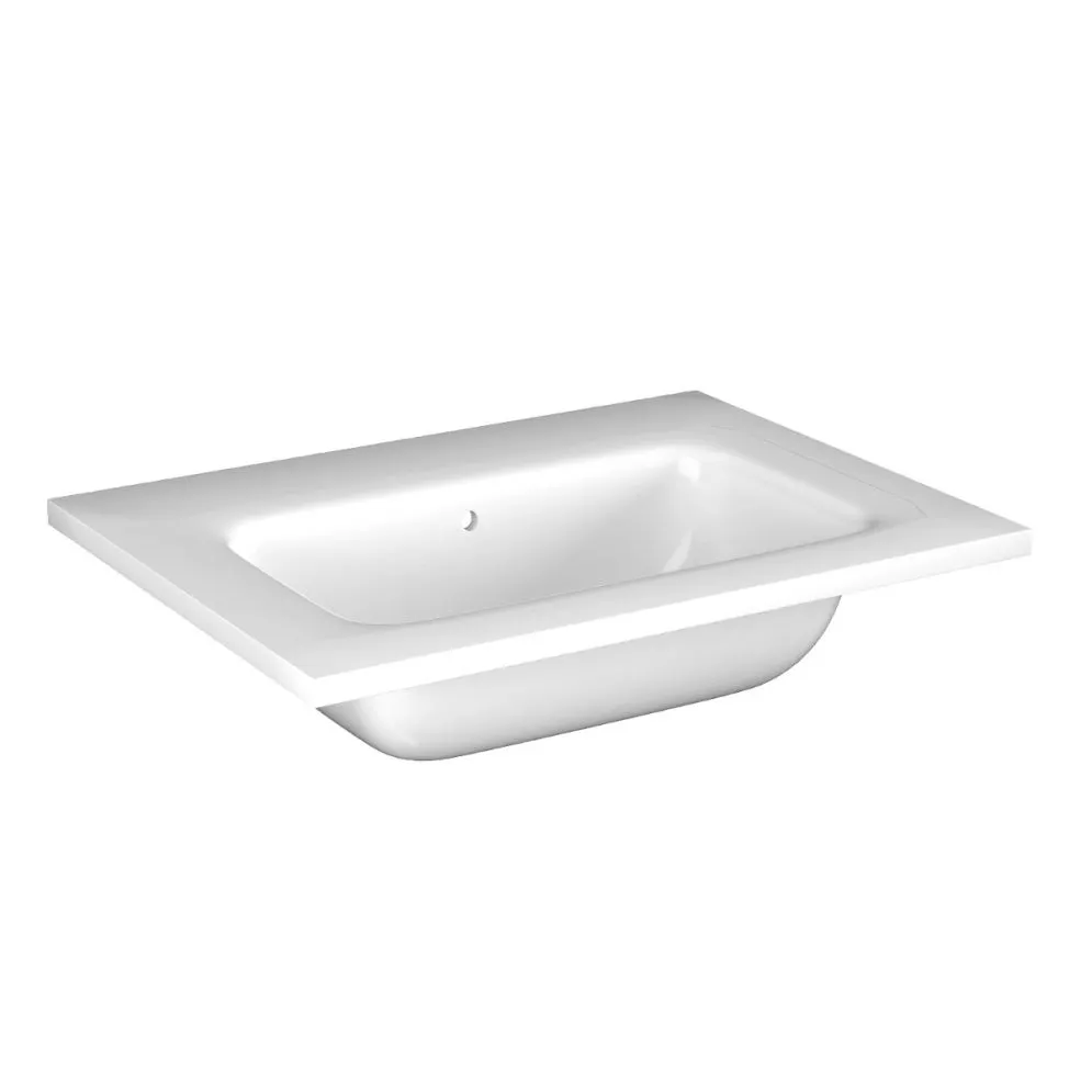 Szafka pod umywalkę CHIC 80 cm biała półmat glamour| MIRAT