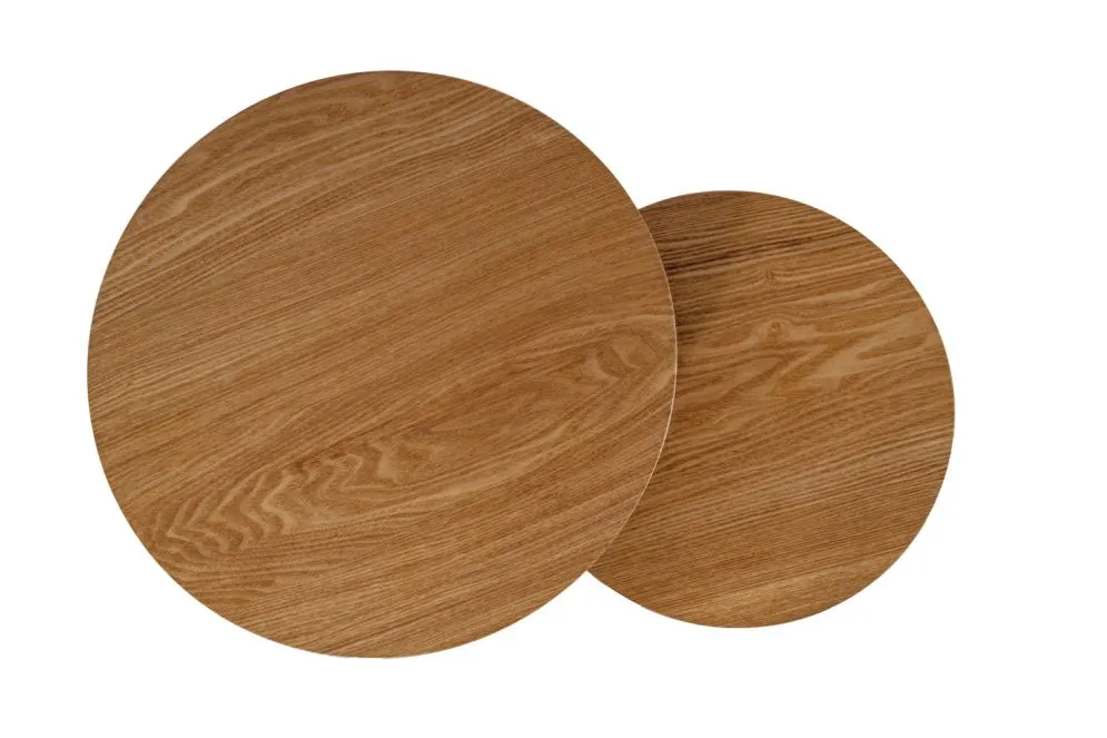 Zestaw 2 stolików kawowych AMARO dąb/czarny I sklep meblowy MIRAT. styl LOFT