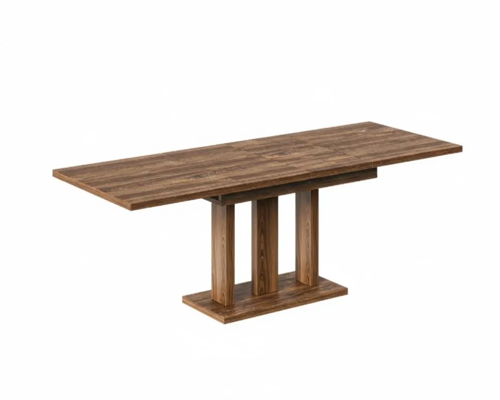Stół rozkładany APPIA 130(210)x80 dąb stirling na jednej nodze I sklep meblowy MIRAT.