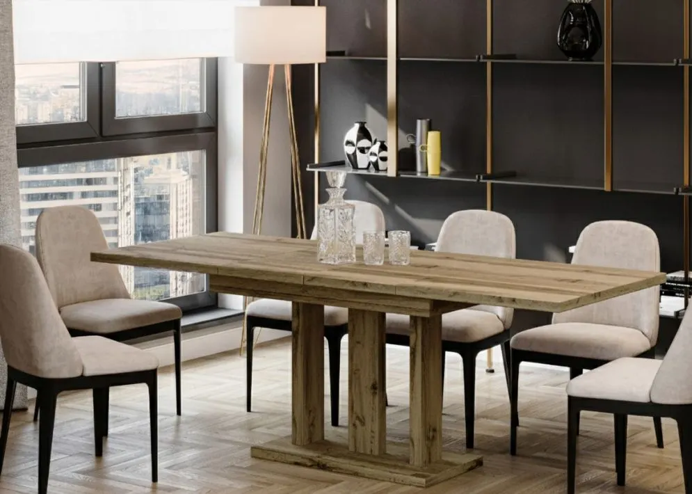 Stół rozkładany APPIA 130(210)x80 dąb wotan dla 8 osób I sklep meblowy MIRAT.