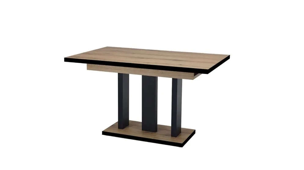 Stół rozkładany APPIA BLACK dąb evoke I sklep meblowy MIRAT. styl LOFT
