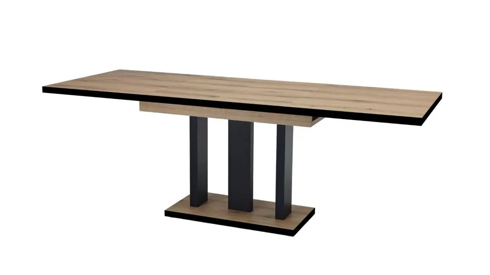Stół rozkładany APPIA BLACK dąb evoke I sklep meblowy MIRAT. styl LOFT