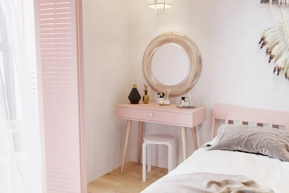 Konsola LEBEL różowa w stylu skandynawskim I sklep meblowy MIRAT. styl SKANDYNAWSKI