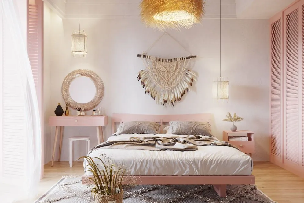 Konsola LEBEL różowa w stylu skandynawskim I sklep meblowy MIRAT. styl SKANDYNAWSKI