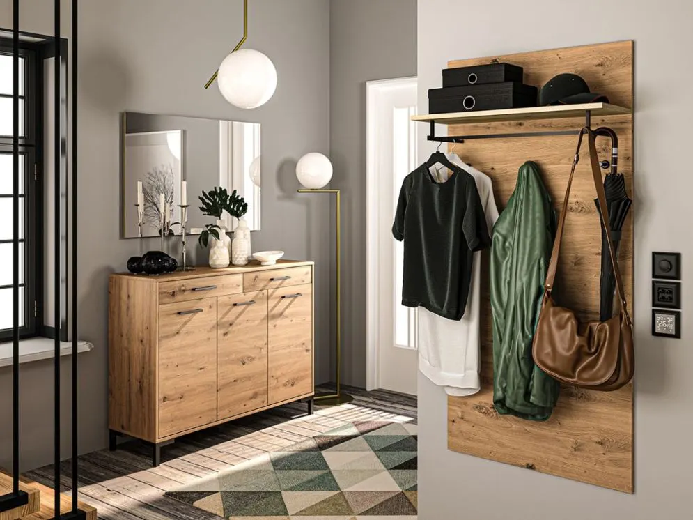 Lustro wiszące NIKOLA 103x69 dąb artisan polskiej produkcji I sklep meblowy MIRAT. kolekcja NIKOLA