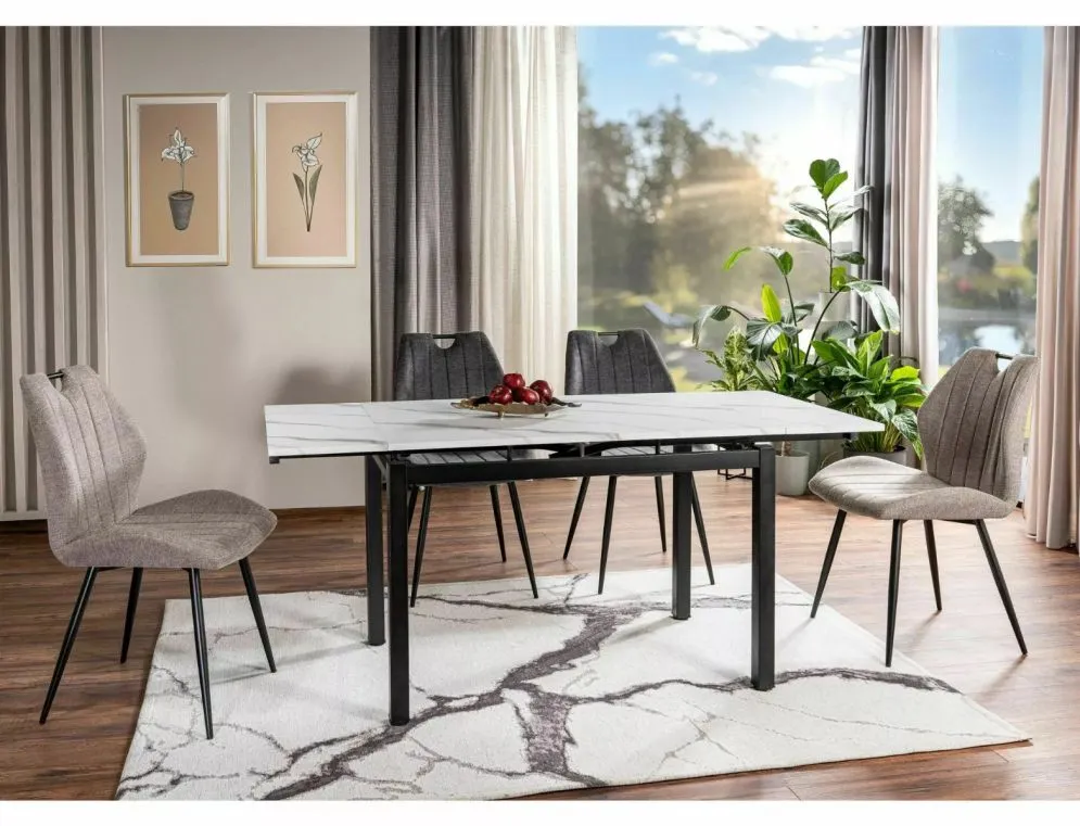 Krzesło tapicerowane ARCO BREGO beżowe do salonu I sklep meblowy MIRAT.