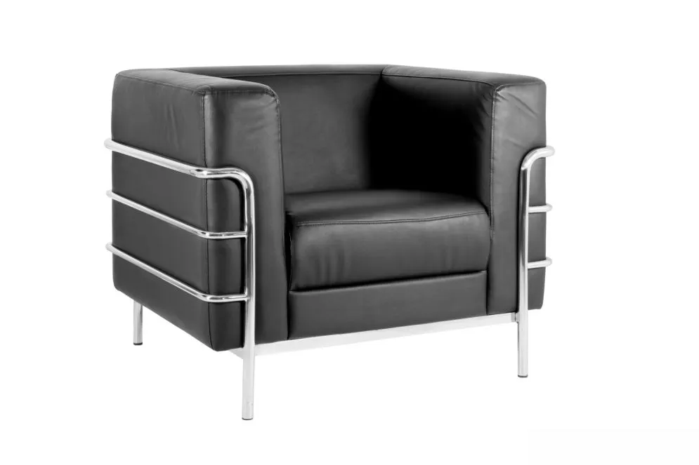 Fotel ARMO czarny tapicerowany ekoskórą I sklep meblowy MIRAT.